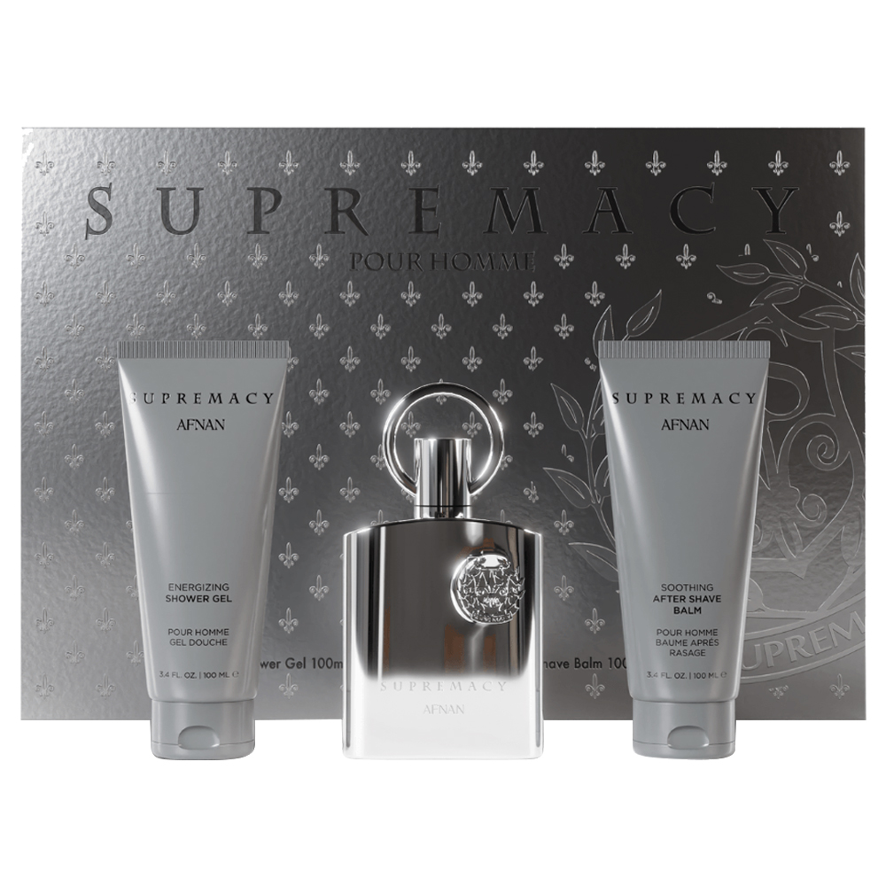 ست هدیه سوپرماسی سیلور افنان Supremacy Silver Gift Set Afnan